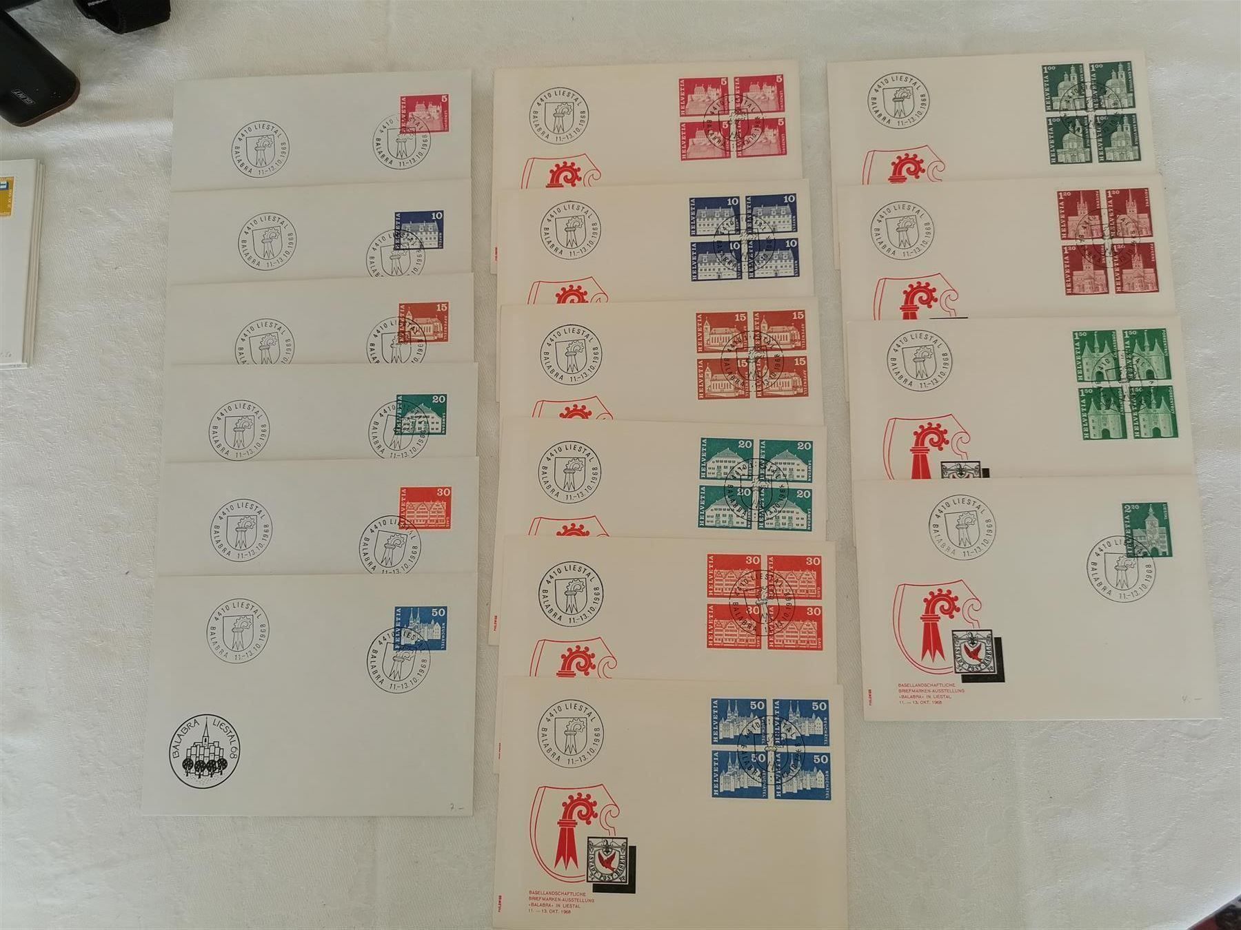 Tutti i francobolli: STEMPEL Liestal, Liestal, Liestal  !!! – Usato da Olten venduto da smiples