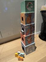 Small foot Stapelwuerfel mit Holz Waldtieren