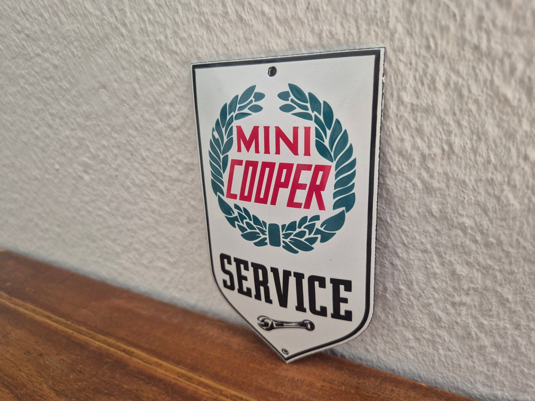 Mini Insegne: Emailschild Mini Cooper Auto Service Garage Emaille Schild – Nuovo (secondo la descrizione) da Schaffhausen venduto da pfanis09 3