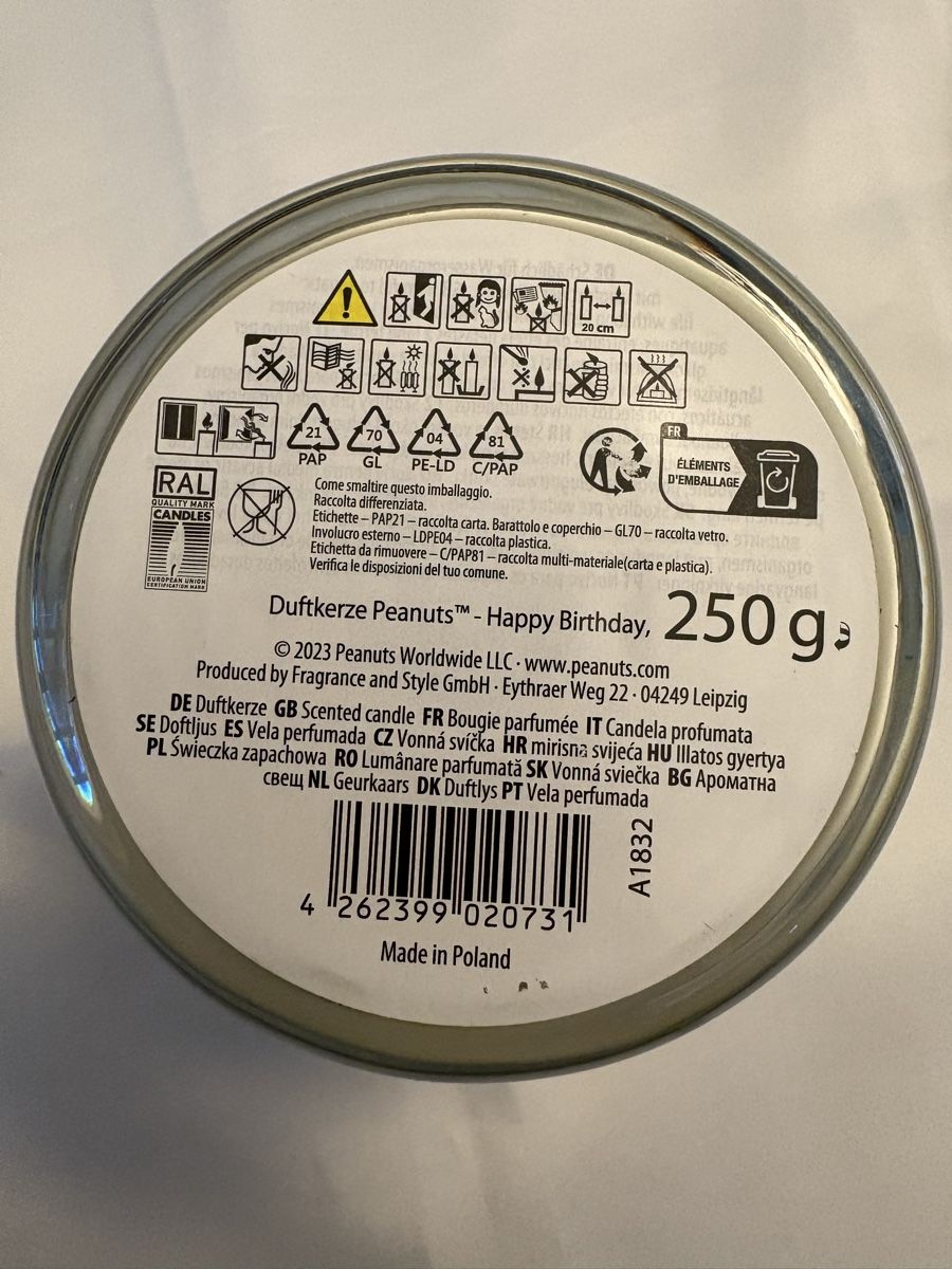 Candele: Duftkerze/Vanilla Cupcakes von PEANUTS – Nuovo e nell'imballaggio originale da Thürnen venduto da Lilie37 4