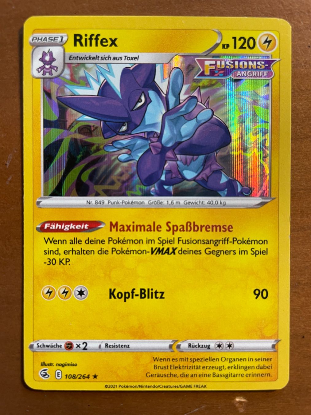 Pokémon Carte collezionabili: Pokemon Riffex Holo (Versand gratis) – Nuovo (secondo la descrizione) da Chur venduto da Angerson