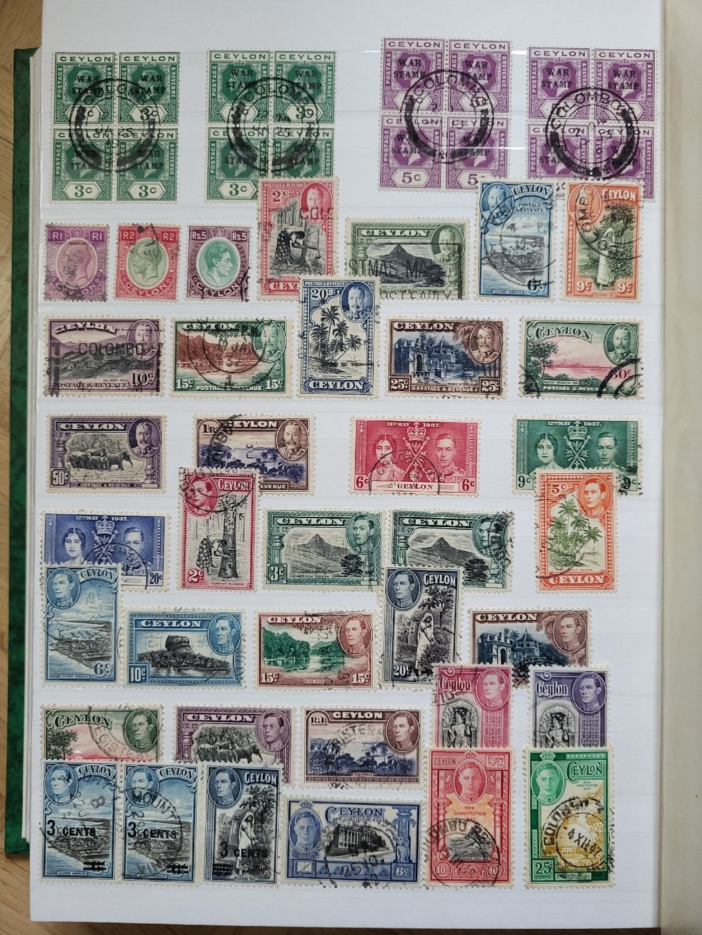 Alle Briefmarken: Kleinlot Ceylon ab 1868 - Kellerfund – Gebraucht aus stäfa von brandy66 2