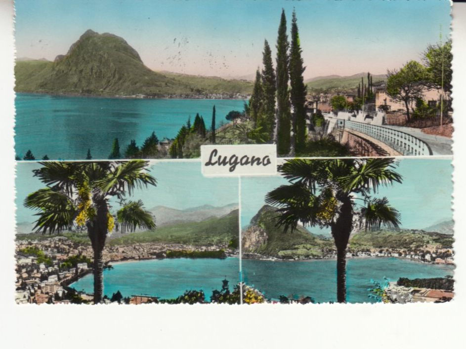 Cartoline postali: Lugano 1961, coloriert – Usato da Bürglen TG venduto da StampGraf