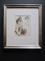 JORAY,ROSE-MARIE MIT RAHMEN ORIGINAL AQUARELL