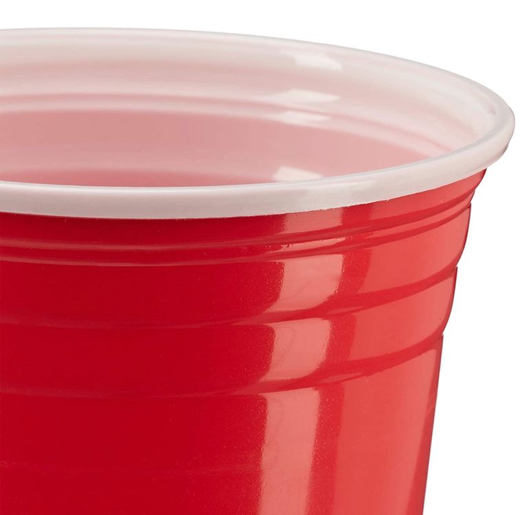 Relaxdays Beer Pong Becher 100 Stück, 473 Ml - Stabile Plastikbecher Blau Für Partys