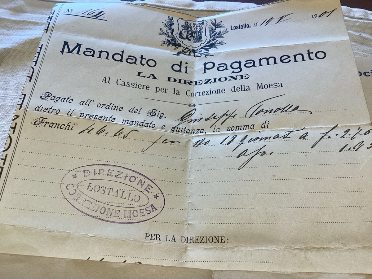 Ansichtskarten: Lostallo 4 documents 1901 A 1921  intéressant – Gebraucht aus Luc (Ayent) von Rebouille 1