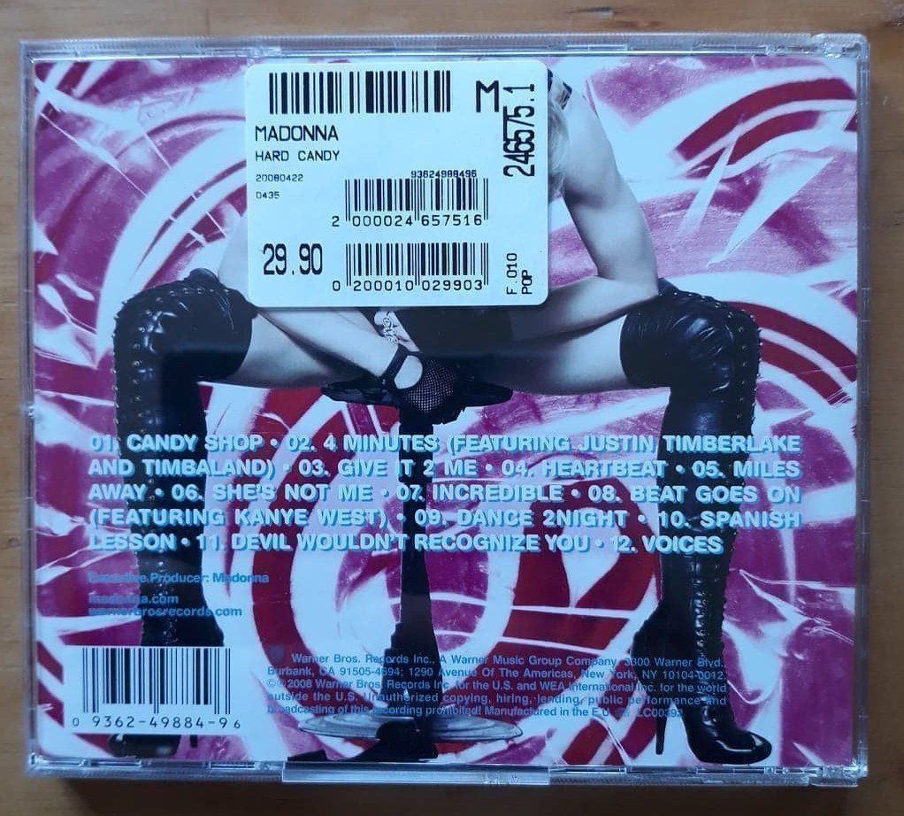 CD: MADONNA - Hard Candy - cd 2008 – Usato da Le Locle venduto da PereiraHugo 1