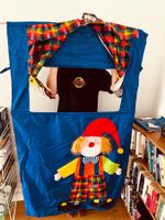 Puppentheater mit Clown, Kindertheater, sehr guter Zustand!