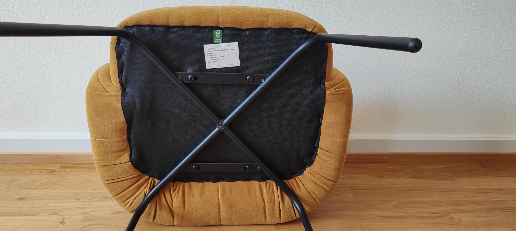 La Redoute Sessel: Fauteil de table en velours ocre – Neu (gemäss Beschreibung) aus Lausanne von Prahiena 4