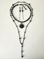 Handgefertigtes Schmuckset mit Adlerauge – 3-teilig