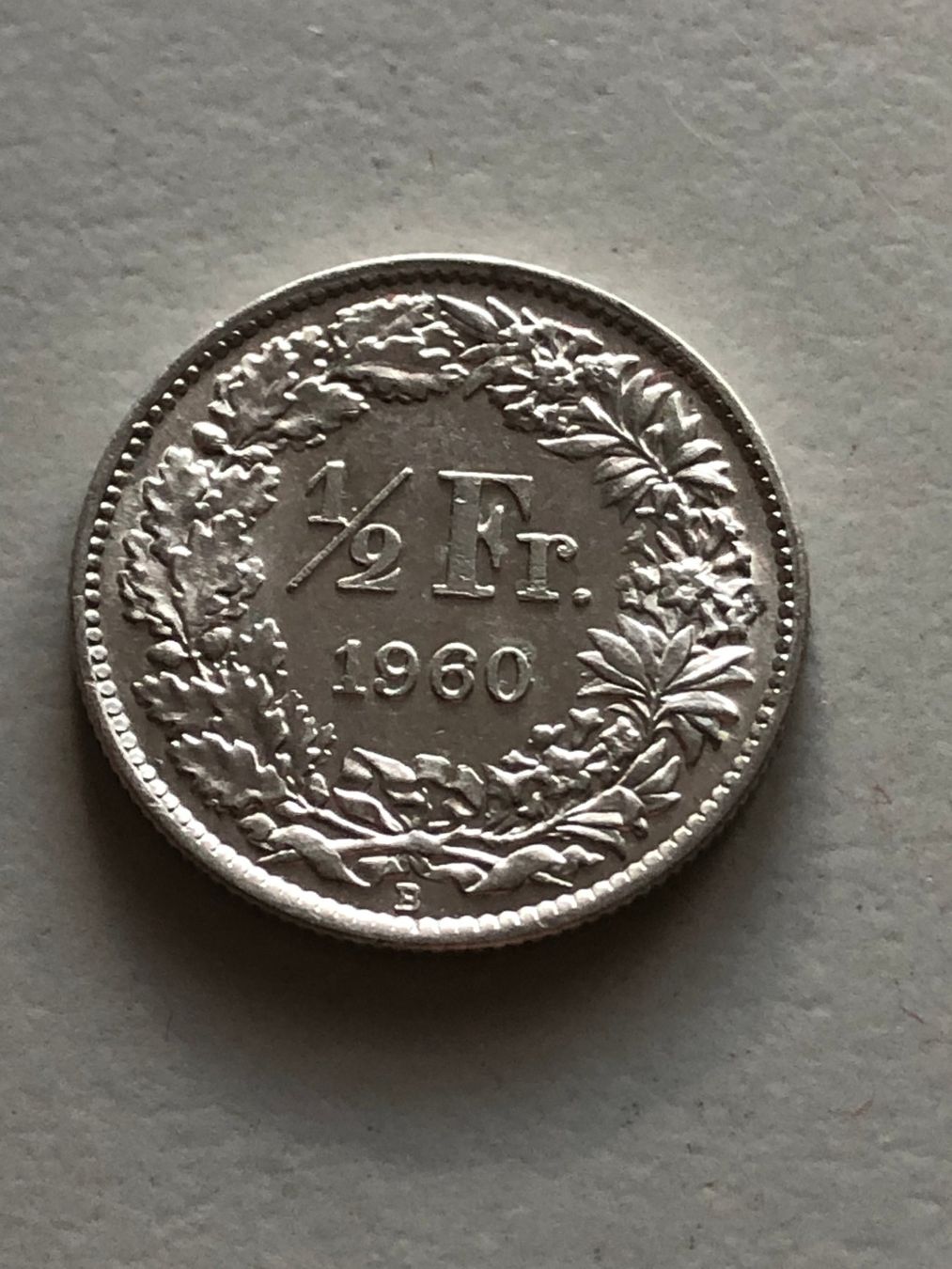 Alle Münzen: 50 Rp. 1960 Top – Gebraucht aus Schötz von Odpa