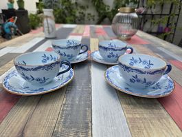 4x Rörstrand Ostindia Kaffeetasse mit Unterteller – Top
