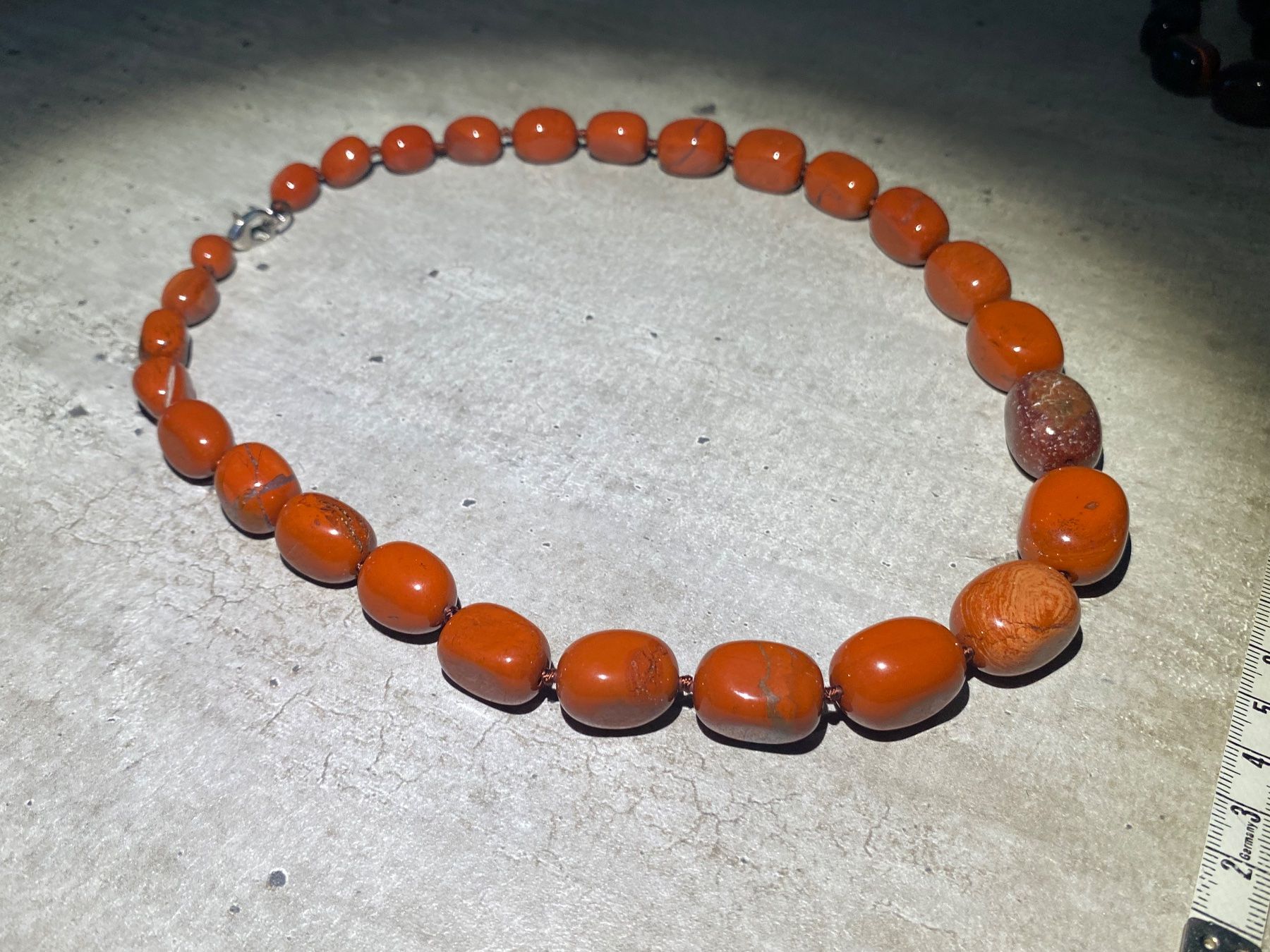 Catenine: Red Jaspis - Edelstein Halskette – Nuovo e nell'imballaggio originale da Laax GR venduto da krippenfiguren-laax 5