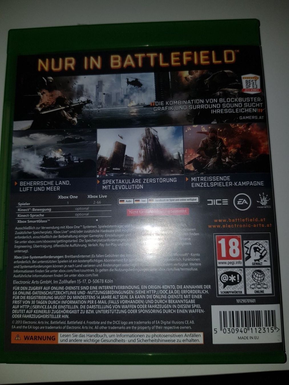 Microsoft Spiele: BATTLEFIELD 4 für XBOX ONE – Gebraucht aus Emmenbrücke von prisan_LU 2