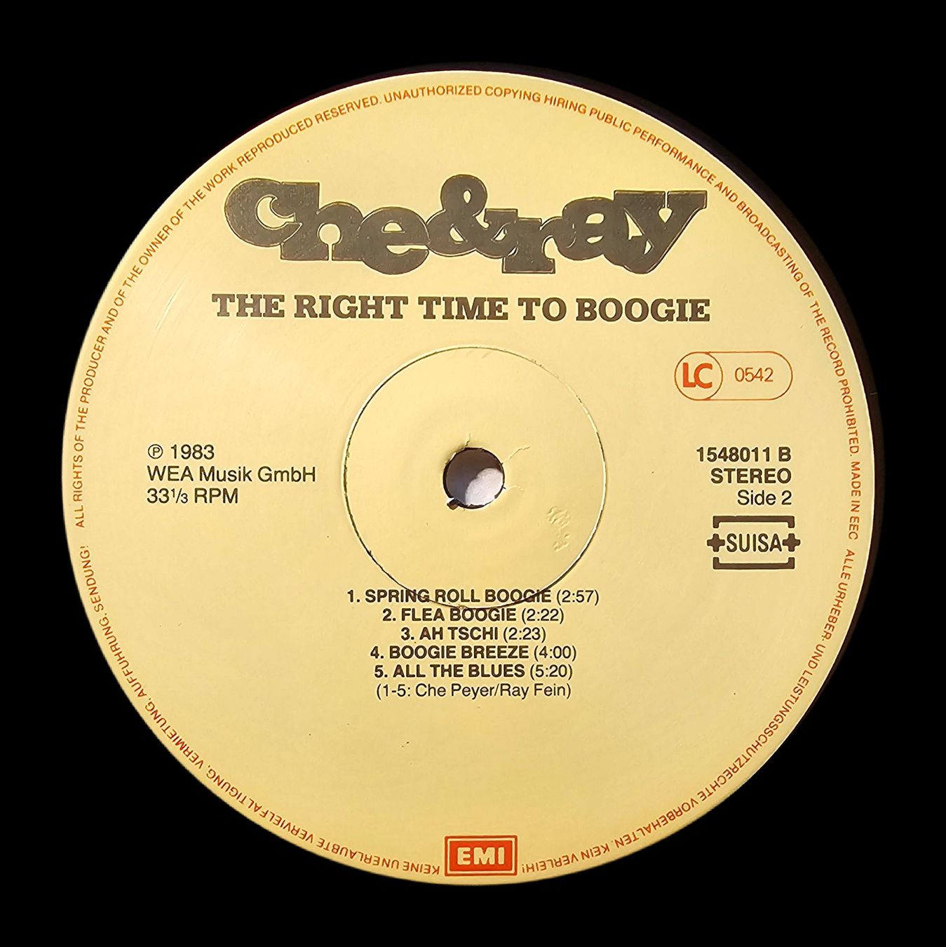 Schallplatten: Che & Ray ‎– Right Time To Boogie – Gebraucht aus Wahlen b. Laufen von Cg10 3