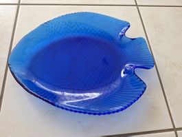 5 Glasteller Fischmotiv