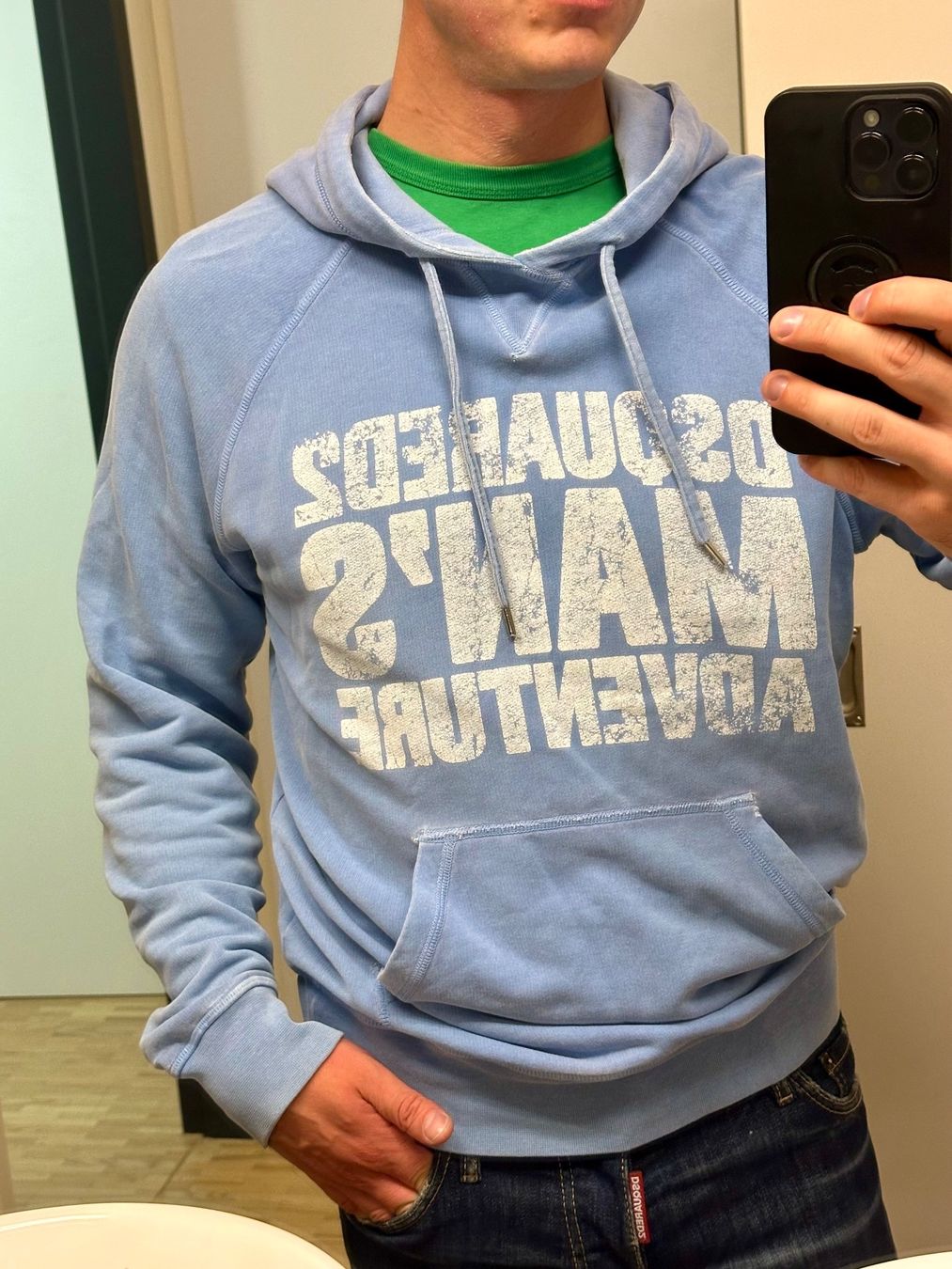 Dsquared2 Giacche: Dsquared2 hooded jacket in blue – Usato da Winterthur venduto da ivan12891