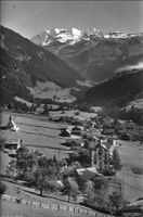 Kiental BE // 1954 Dorf Kapelle Blüemlisalp