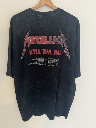 Metallica Kill ’Em All T-Shirt – Vintage Wash – Oversize – F
