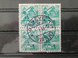 1936 Pilatus Viererblock glatt Top Stempel