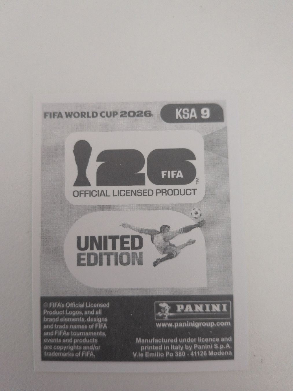 Panini Sammelbilder & Trading cards: KSA 9 – Gebraucht aus Wermatswil von oo8 1