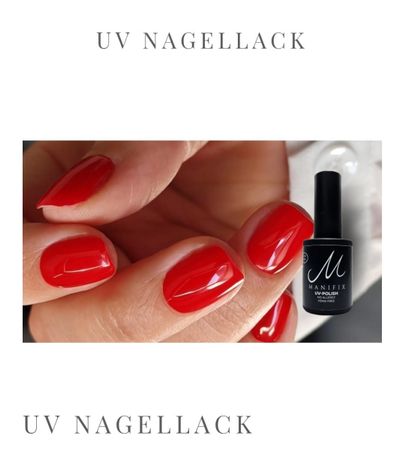 MANIFIX UV-Nagellack rot, fast voll
