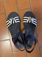 Sandalen Vivaia Gr. 42, Marineblau-Weiss gestreift