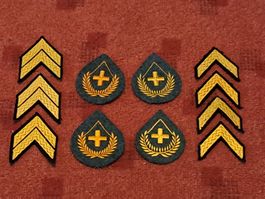 Lot von verschiedenen Militär Abzeichen