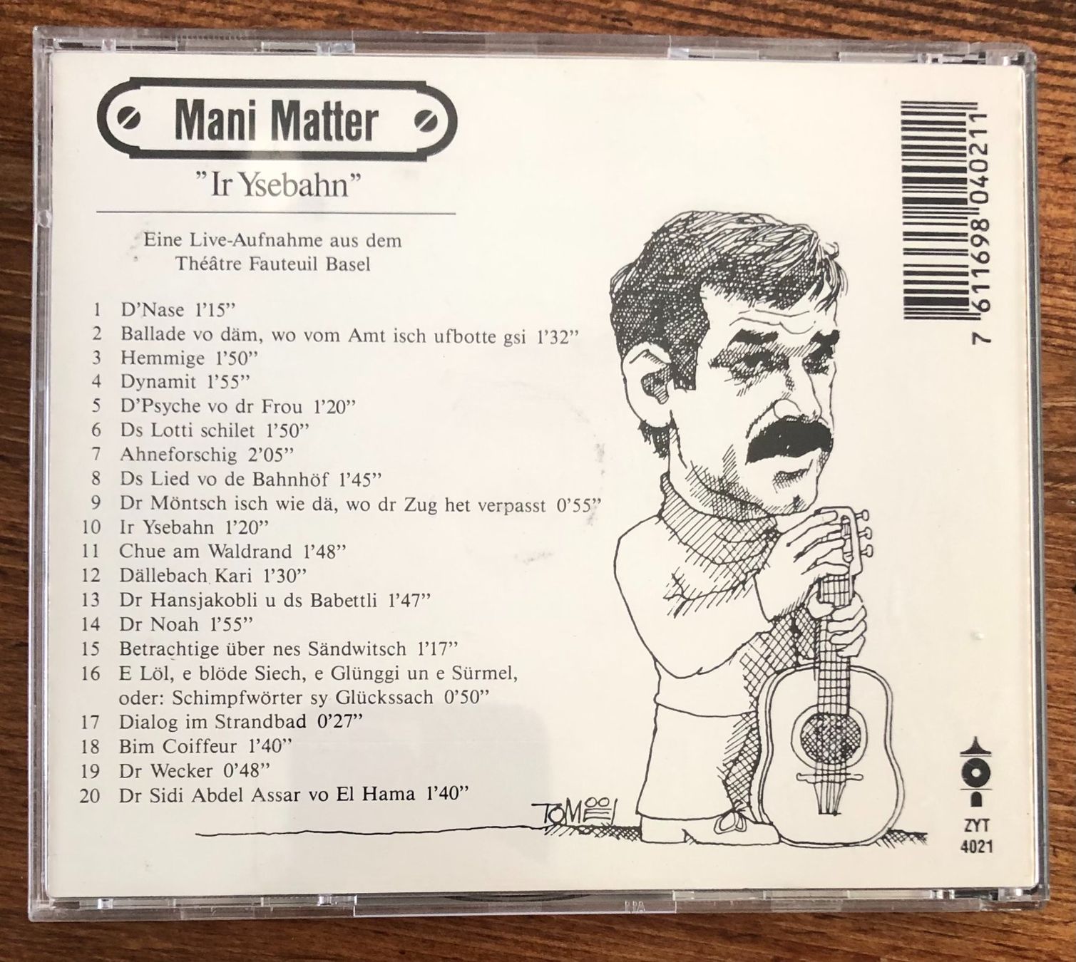 CDs: Mani Matter – Ir Ysebahn CD – Gebraucht aus Luzern von Schlafenicht00 1