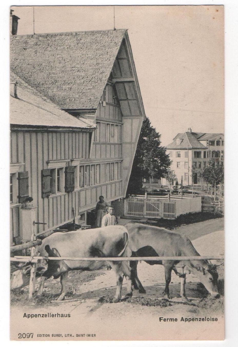 Cartoline postali: APPENZELLERHAUS Bauer mit Kühen – Nuovo (secondo la descrizione) da Jona venduto da philajona