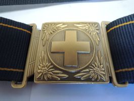 Schweizer Armee Offiziersgurt (Galagurt)"neuwertig"