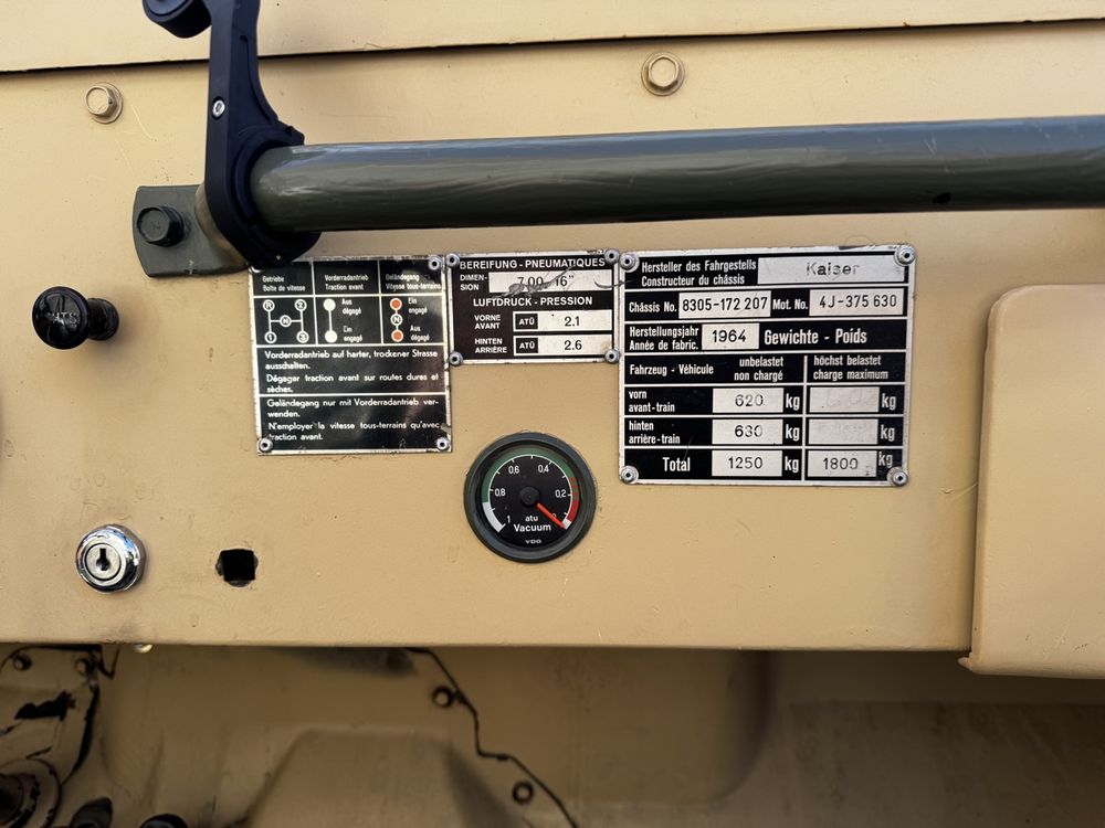 Jeep Autos: Jeep Kaiser Willys CJ5 1964, exp vétéran, échange possible – Gebraucht aus Rossenges von Golmuth 4
