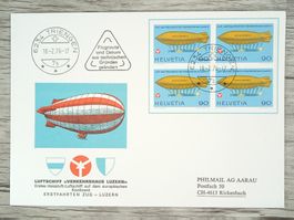 TR15 Enveloppe + Timbre Suisse 1976