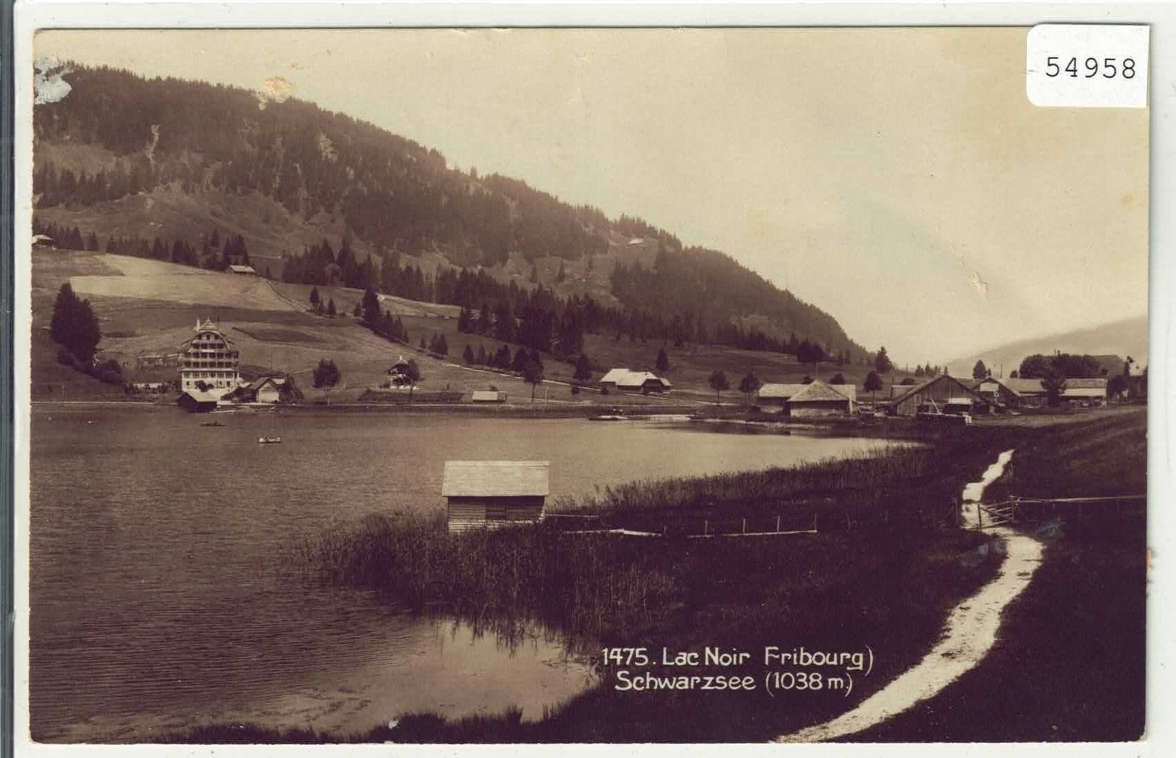 Cartoline postali: Lac Noir - Schwarzsee – Usato da Ettingen venduto da Kartenplanet