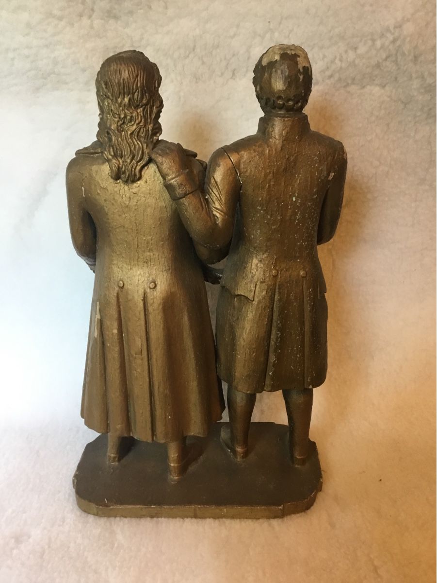 Sculptures & Statues: Holz Model vom Denkmal Goethe und Schiller – D'occasion à Mumpf par Aussipeter 2