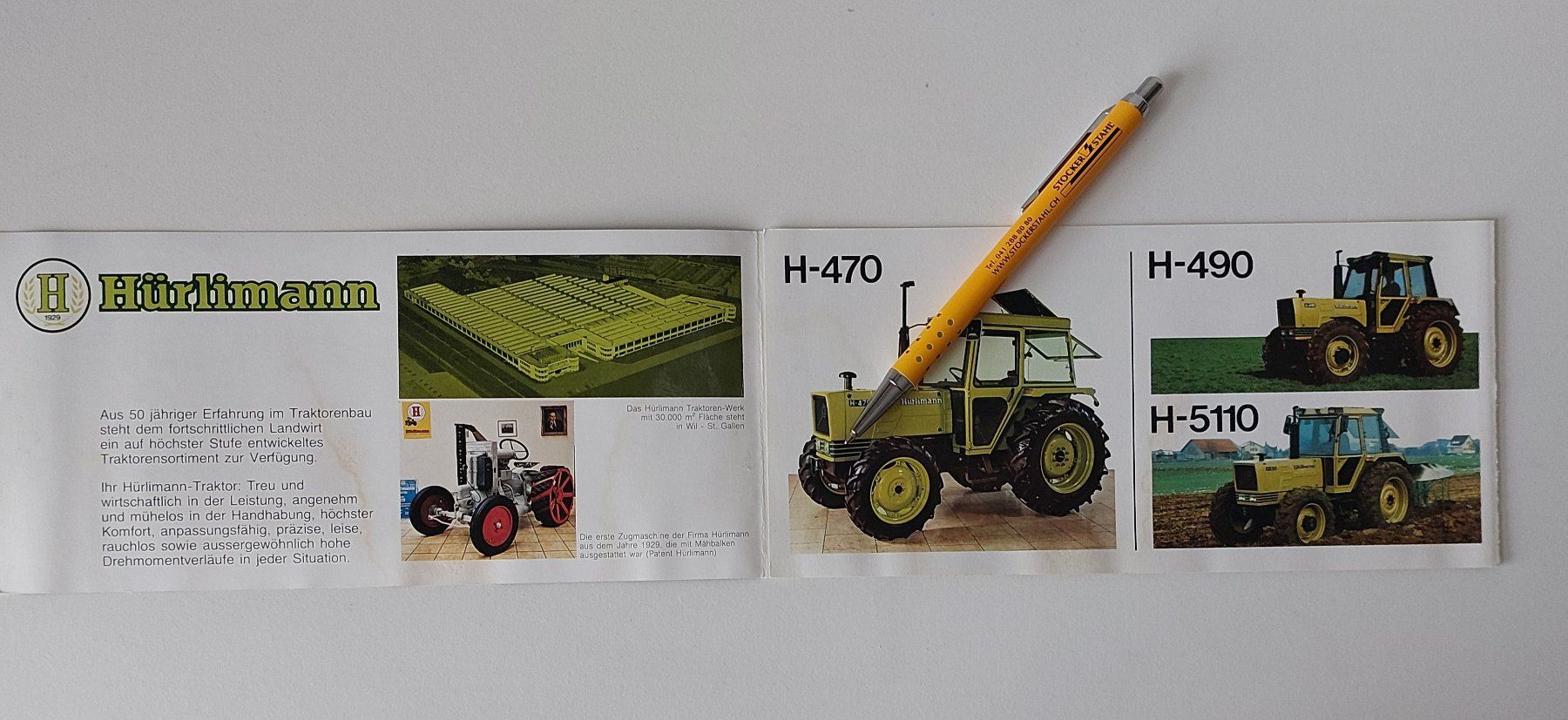Aebi Documenti: Prospekt Traktor Hürlimann H360 - H6160 – Usato da Schenkon venduto da Elbarto007