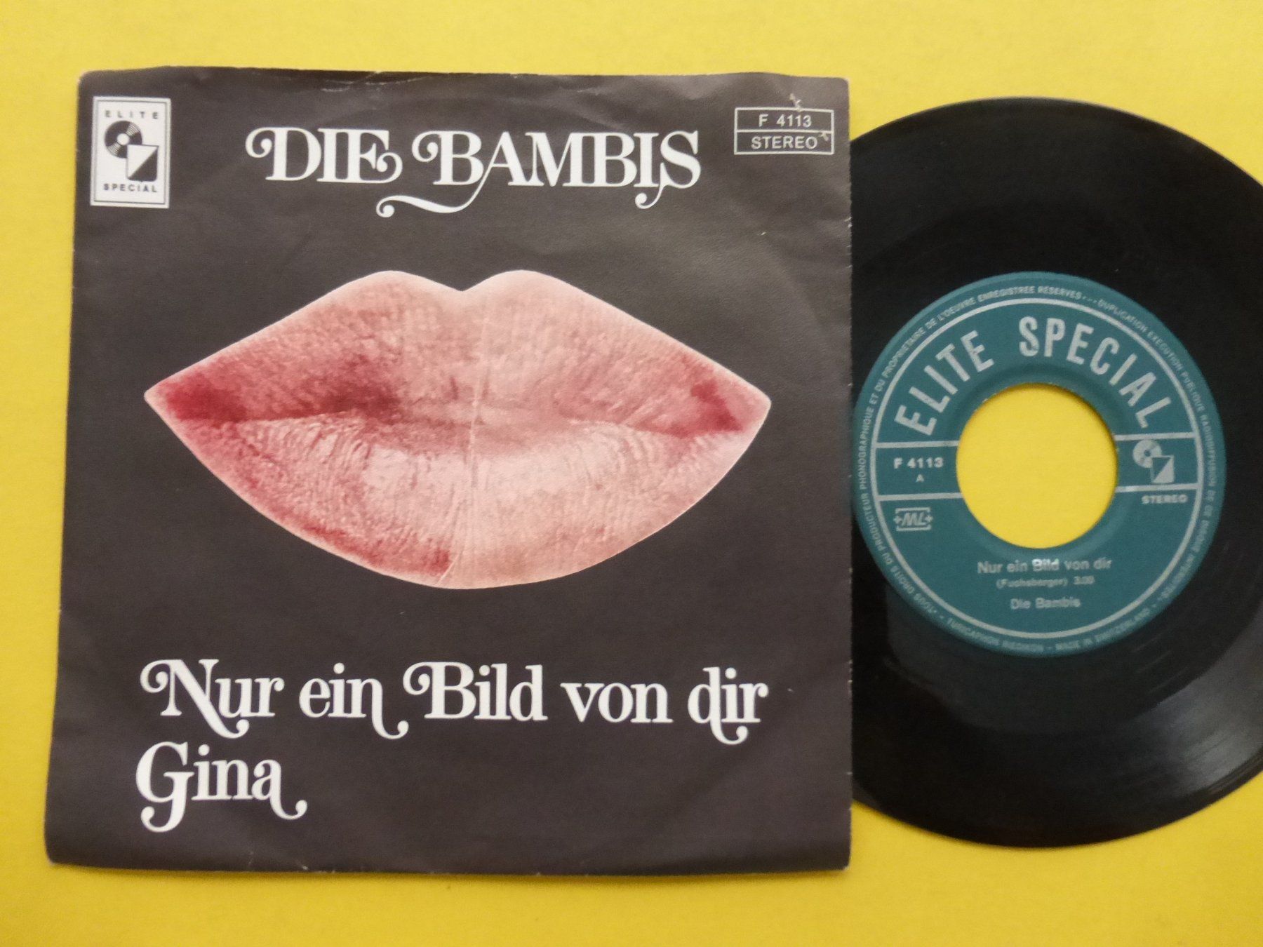 Schallplatten: Die Bambis – Nur Ein Bild Von Dir / Gina – Gebraucht aus Zürich von Swiss57