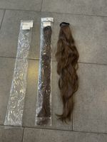  Neu naturbraum Kunsthaar mit Haargummi  (5) 50 cm