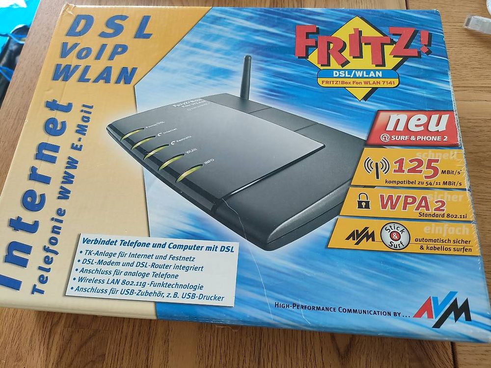 FRITZBOX fon wlan 7141 in OVP (Gebraucht) in Beinwil am See für CHF 15 ...