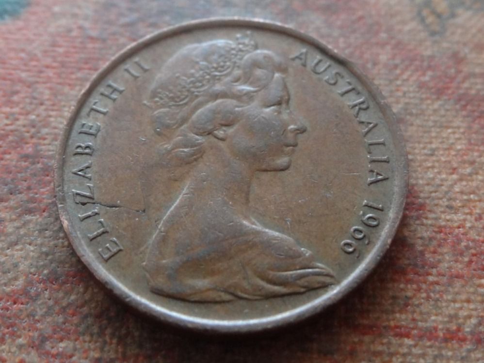 Toutes les monnaies: AUSTRALIA  2  Cents  1966 – D'occasion à Romanel-sur-Lausanne par Swift13 1