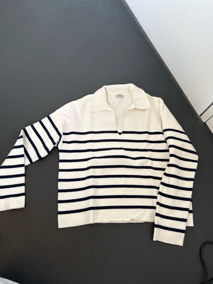 Pimkie Maglioni & Felpe: Weisser Pulli mit Streifen – Usato da Romanshorn venduto da laa_279h