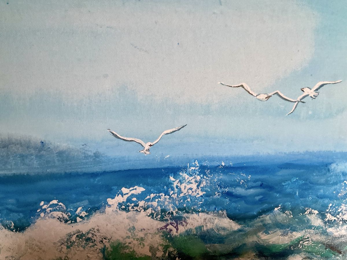 Posters & Illustrations: Gemälde Meer Möwen Leinwandbild Bild – D'occasion à Endingen par nathan05 4