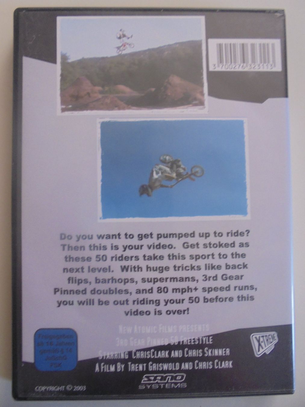 Tutti i DVDs: " 3rd Gear Pinned, so freestyle "Chris Clark & Chris Skinner – Usato da Crissier venduto da Promopost 1