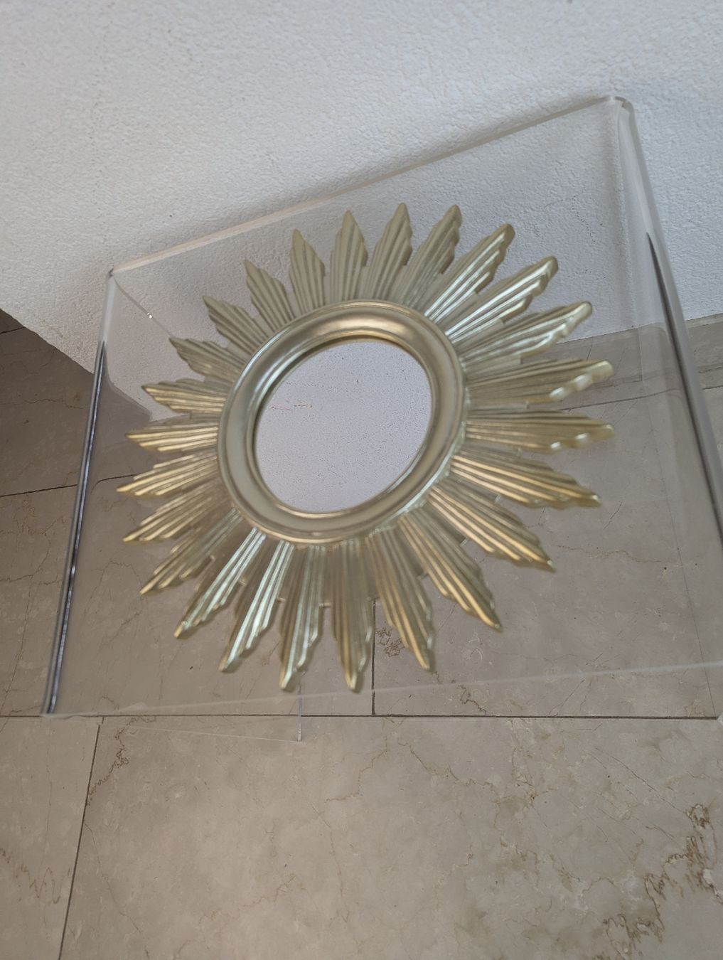 Specchi: Gold colored Sunburst Spiegel Retro – Usato da Erlinsbach SO venduto da Meytalien 2