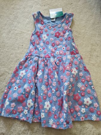 Kleid, Gr. 116, Mädchen, Blumen, Rock