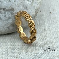 Sterling Silber Ring 925 gelbvergoldet Grösse 52