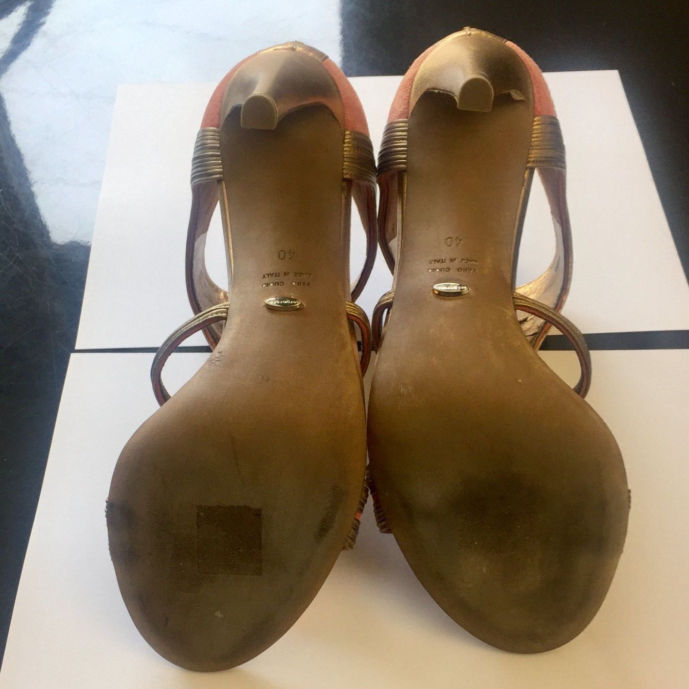 Sergio Rossi Scarpe da donna: Sergio Rossi Sandaletten mit Stiletto-Absatz – Nuovo (secondo la descrizione) da Uster venduto da Antiquaspar 5