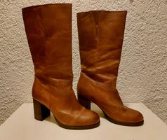Leder Cowboy-/Bikerboot von Lazamani Gr.39
