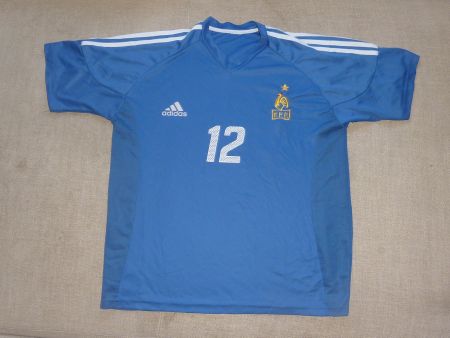 Adidas Frankreich Trikot Gr. M ! 2002 ! #12 Henry ! WM Home!