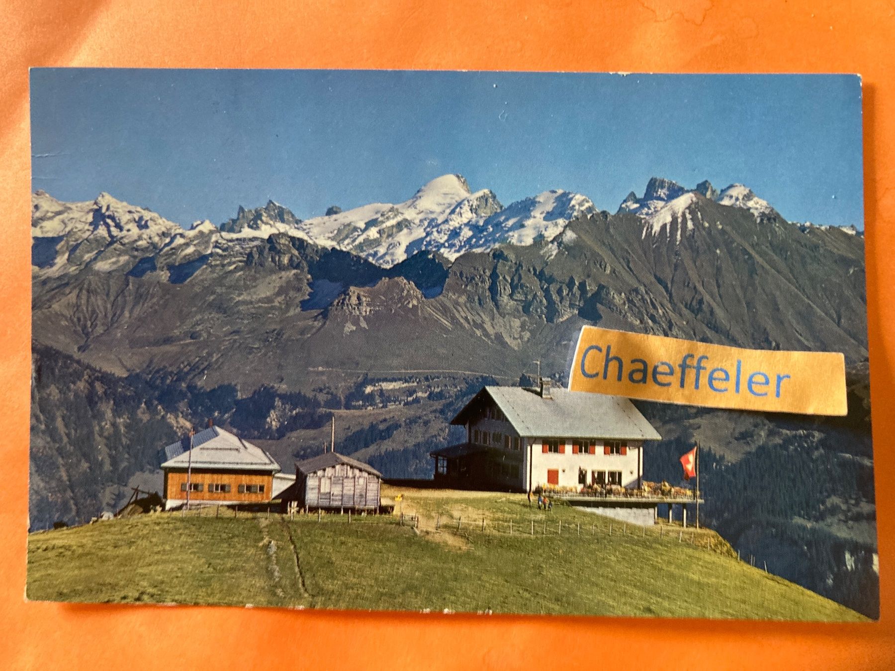 Cartoline postali: 1965 Luftseilbahn Lungern Schönbühl mit Hotel  Berghaus – Usato da Zürich venduto da Chaeffeler
